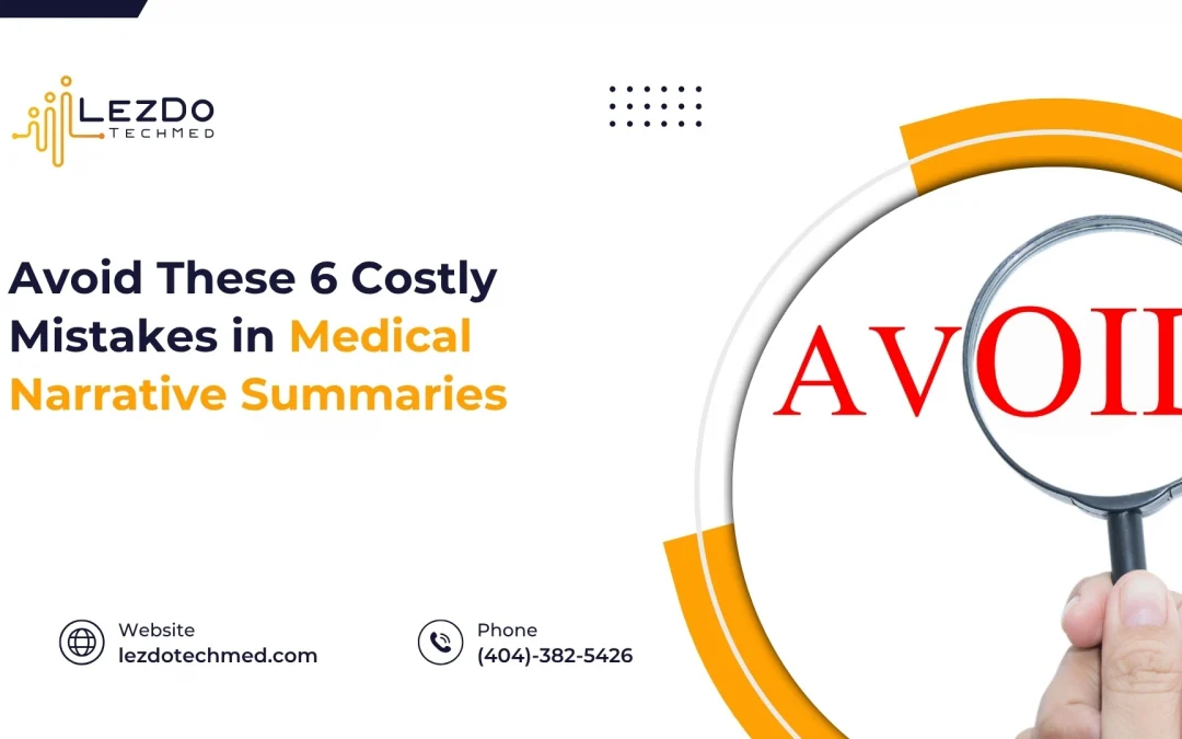 Avoid These 6 Costly Mistakes in Medical Narrative Summaries 