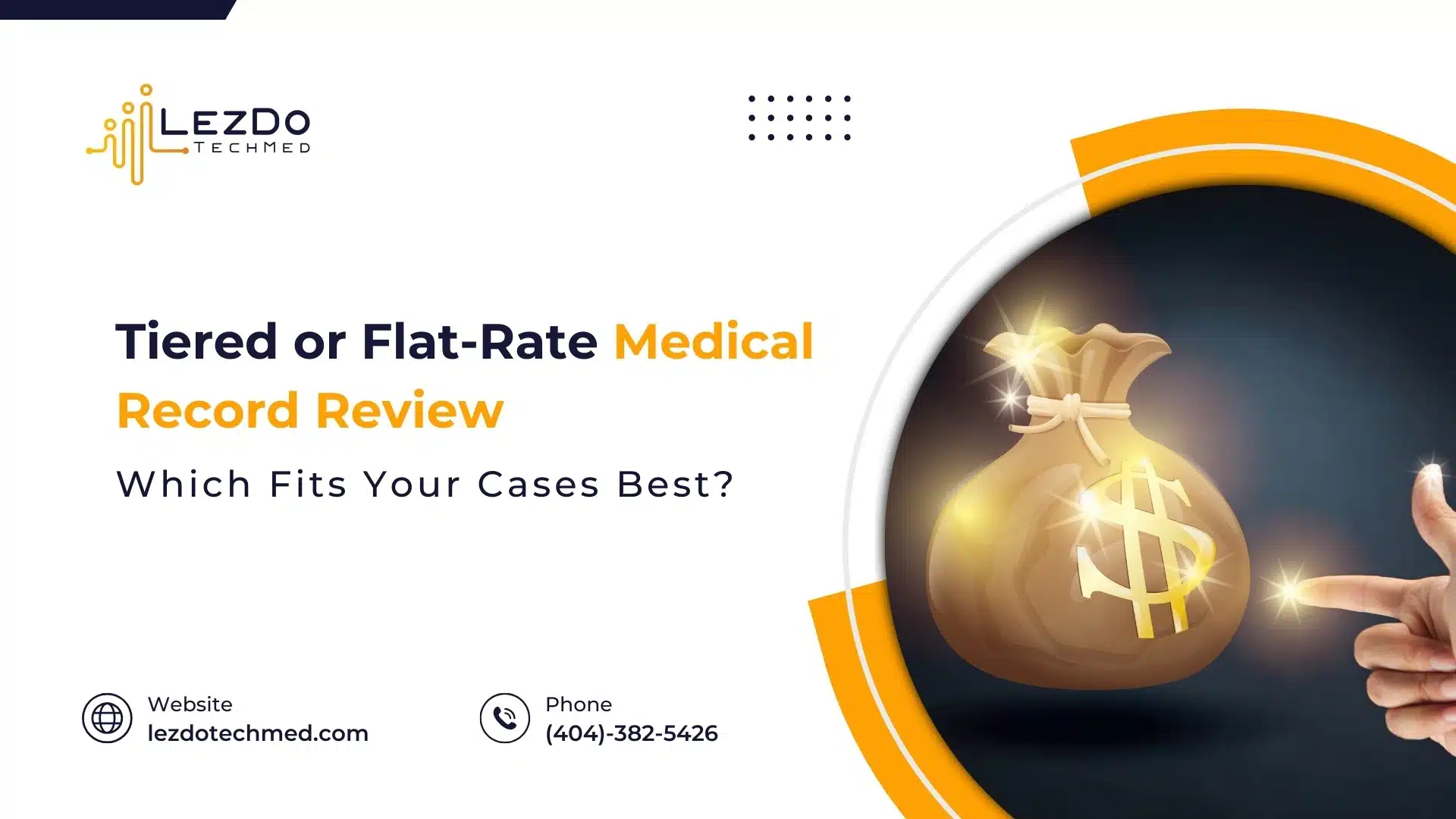 Flat-rate or tiered pricing fits your Medical Record Review