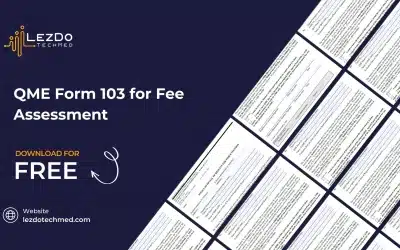 QME Form 103 for Fee Assessment– Free Template Download