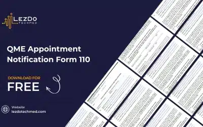 QME Appointment Notification Form 110 – Free Template Download