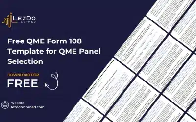 Free QME Form 108 Template for QME Panel Selection
